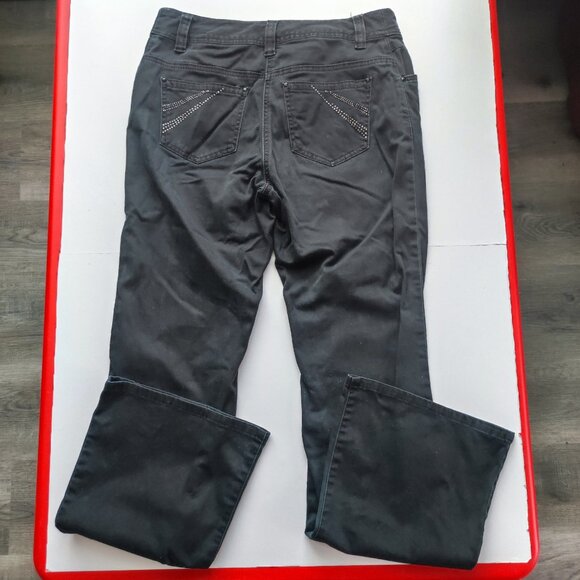 Reitmans flare jeans women's junior size 7 black - Picture 3 of 14